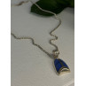 Vintage 925 Sterling Silver Sodalite Necklace Length 20 inch