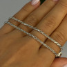 Vintage 925 Sterling Silver Sodalite Necklace Length 20 Inch