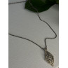 Elegant Vintage 925 Sterling Silver Marcasite Necklace Length 17.5 inch