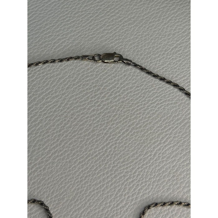 Elegant Vintage 925 Sterling Silver Marcasite Necklace Length 17.5 inch