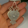 925 Sterling Silver Onyx Heart Necklace Length 24 Inch