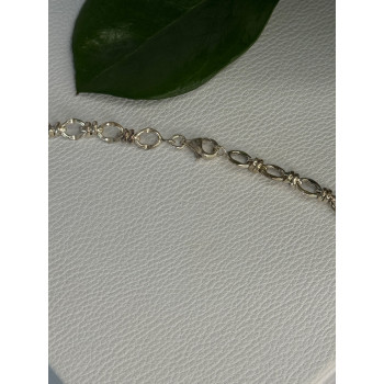 Beautiful 925 Sterling Silver Turquoise Necklace Length 24 inch