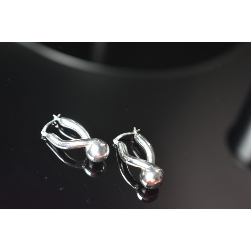 925 Sterling Silver Earrings Italy