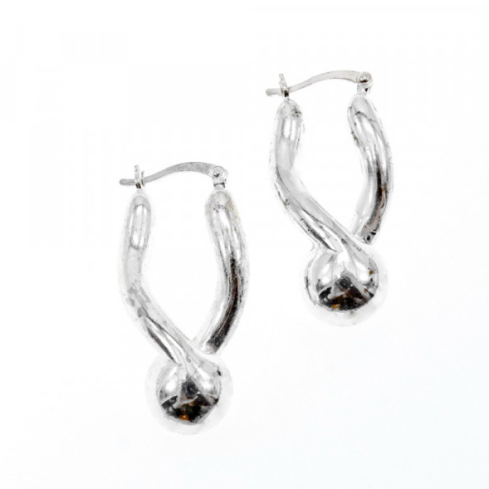925 Sterling Silver Earrings Italy