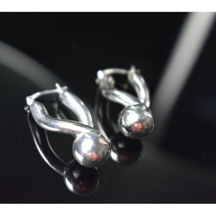 925 Sterling Silver Earrings Italy