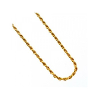 925 Sterling Silver Gold plated Chain Italy 19.6 In