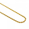925 Sterling Silver Gold Plated Chain Italy 19.6 In
