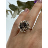 925 Sterling Silver Brown Tourmaline Ring Size 6.5