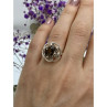 925 Sterling Silver Brown Tourmaline Ring Size 6.5