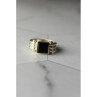 925 Sterling Silver Black Agate Signet Ring Size 6.5