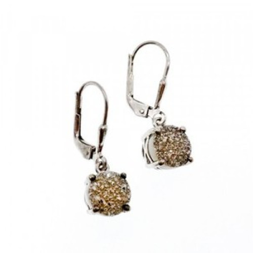 925 Sterling Silver Pyrite Earrings