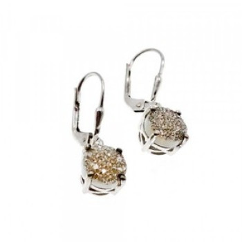 925 Sterling Silver Pyrite Earrings