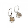925 Sterling Silver Pyrite Earrings