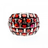925 Sterling Silver Garnet Ring Size 8