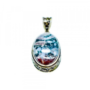 925 Sterling Silver Jasper Chain With Pendant