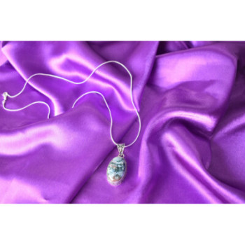 925 STERLING SILVER  JASPER CHAIN WITH PENDANT