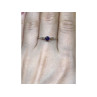 925 Sterling Silver Purple CZ Ring Size 8.5