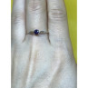925 Sterling Silver Purple CZ Ring Size 8.5