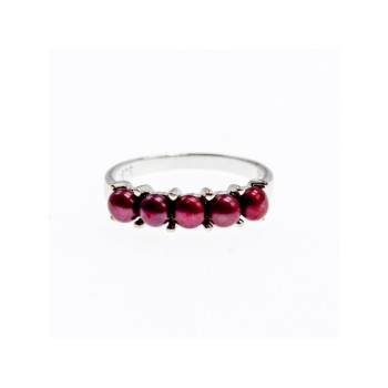 925 STERLING SILVER CHERRY PEARLS RING SIZE 7