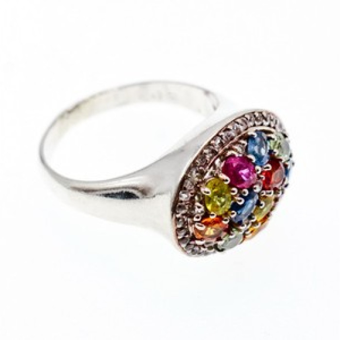 925 Sterling Silver Multi Gemstones 