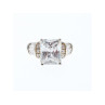 925 Sterling Silver White/colorless CZ Ring Size 5.5