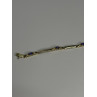 14K YELLOW GOLD TANZANITE & DIAMOND BRACELET LENGTH 7.5 INCH