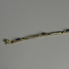 14K Yellow Gold Tanzanite & Diamond Bracelet Length 7.5 Inch