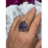 925 Sterling Silver Tourmalines Magic Ring Size 8