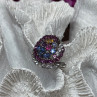 925 Sterling Silver Tourmalines Magic Ring Size 8