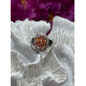 925 Sterling Silver Orange Citrine Ring Size 7.5