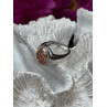 925 Sterling Silver Orange Citrine Ring Size 7.5