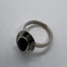 925 Sterling Silver & Onyx Soma Ring Size 5