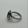925 Sterling Silver & Onyx Soma Ring Size 5