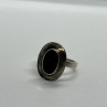 925 Sterling Silver & Onyx Soma Ring Size 5