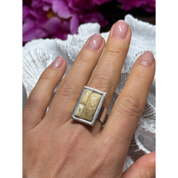 Vintage 925 Sterling Silver Yashma Versions Ring Size 7