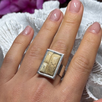 Vintage 925 Sterling Silver Yashma Versions Ring Size 7