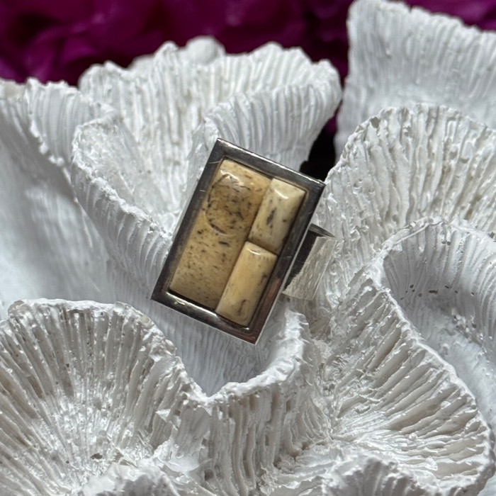 Vintage 925 Sterling Silver Yashma Versions Ring Size 7