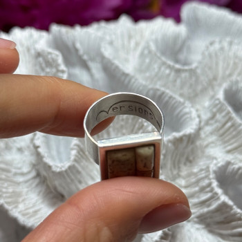 Vintage 925 Sterling Silver Yashma Versions Ring Size 7