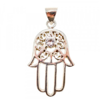 925 Sterling Silver CZ Pendant