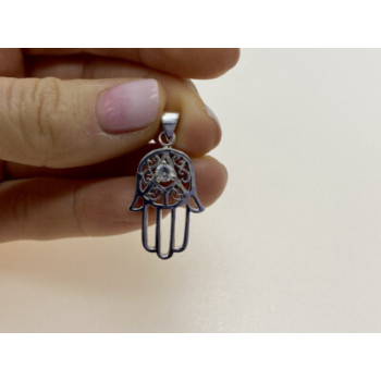 925 Sterling Silver CZ Pendant