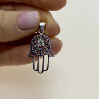 925 Sterling Silver CZ Pendant