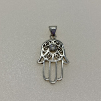 925 Sterling Silver CZ Pendant