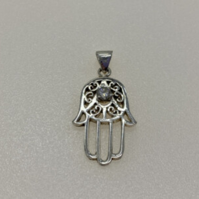 925 Sterling Silver CZ Pendant