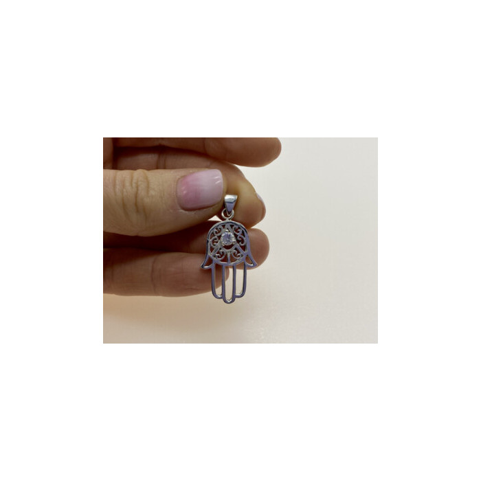 925 Sterling Silver CZ Pendant