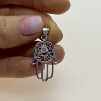 925 Sterling Silver CZ Pendant