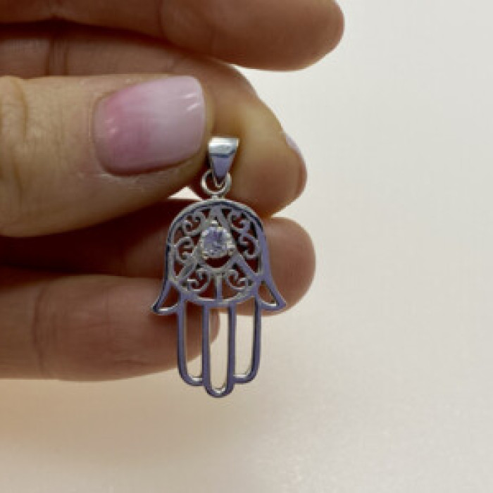 925 Sterling Silver CZ Pendant