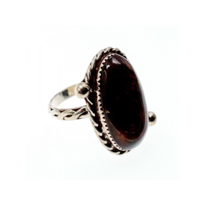 Vintage 925 Sterling Silver Jasper Ring Size 7