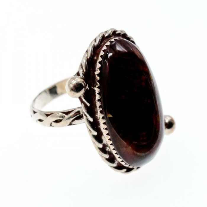 Vintage 925 Sterling Silver Jasper Ring Size 7