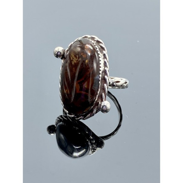 Vintage 925 Sterling Silver Jasper Ring Size 7