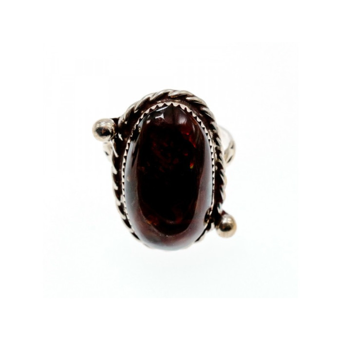 Vintage 925 Sterling Silver Jasper Ring Size 7